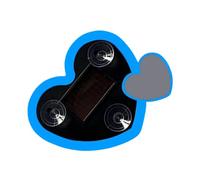 Lumières LED pour L'Intérieur des Voitures - Lampe De Fenêtre en Forme De Cœur Alimentée par Énergie Solaire | Lumière LED Néon - pour Décoration De Fenêtre Triangle Intérieur Automobile Camion Nuit