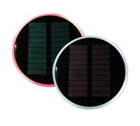 Lumières LED Pour Porte De Voiture,1 Paire Solaire 7 Couleurs Anti-Dérapant Charge USB Lumineux Accessoires Auto - LED porte-gobelet lumineux - Pour Véhicule Intérieur Tableau De Bord Console Ambiance