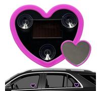 Lumières LED pour voiture - Décoration intérieure véhicule en forme de coeur, lumière ambiante LED pour voiture à énergie solaire - pour véhicule automobile berline camion voyage trajet fête