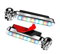 Lumières LED Puissance - Paire de Lampes pour L'énergie de la Voiture Lampes Compact Waterproof Accessoires | Éclairage pour Véhicules à Vélo Automatique pour Voyage pour Camp