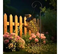 Lumières LED Solaires Pour Arrosoir De Jardin, Guirlandes Lumineuses étanches En Cascade, Blanc Chaud, Suspensions Vintage En Métal Pour Jardin, Adaptées Aux Terrasses, Pelouses, Cadeaux De Noël