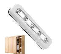 Lumières LED sous l'armoire, lumières LED pour armoire de 7 pouces, barres lumineuses alimentées par piles avec capteur de mouvement, durée de vie d'éclairage de 3 000 minutes, lumière LED murale flee