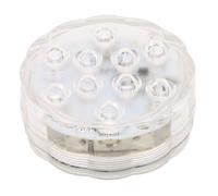 LumièRes Led Submersibles Ip68 éTanches 10led 16 Effets D'éClairage Spot Lumineux à Piles Avec TéLéCommande