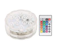 LumièRes Led Submersibles Ip68 éTanches 10led 16 Effets D'éClairage Spot Lumineux à Piles Avec TéLéCommande