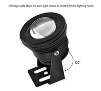 Lumières LED Submersibles, Projecteurs LED pour étang avec Dissipation de la Chaleur, Spots pour Aquarium 12 V 10 W, Projecteur LED RVB pour Aquarium, Lumière sous-Marine à