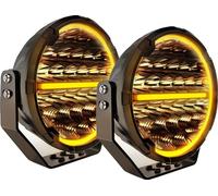 Lumières LED tout-terrain, luminosité de 90000 lumens, angle de faisceau combiné, 2PC 9 pouces avec fil