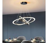 Lumières Luminaire Suspendu Lustre Luminaires Plafonnier Moderne Gypsophile Intérieur Dimmable Décoratif LED Pour Salle à Manger, Ambiance Chambre Pour Éclairage Intérieur/Noir/Gradation Infinie
