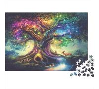 Lumières Magiques dans Un Arbre 52x38cm/1000pcs Puzzles Adaptés Aux Adultes Et Aux Personnes Âgées De 14 Ans Et Plus
