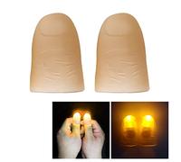 Lumières magiques de pouce, 1 paire de lampes de pouce Faux doigts LED Lumières clignotantes de pouce magique LED Doigt Trick plastique Pouce clignotant Scènes de magie Accessoires de farce Jouets