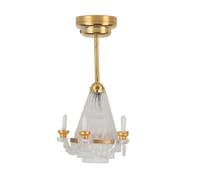 Lumières Miniatures LED pour Maison de poupée SustVita conçues comme des Accessoires de Maison de poupée à l'échelle 1:12, ce plafonnier présente Un Style de Bougie Vintage pour