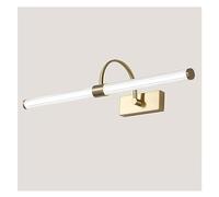 Lumières Miroir Pour Dressing Table Salle Den Miroir Lampe Style Américain Plein Cuivre Miroir Phare Créatif Simple Art Salle Den Imperméable Brouillard/Warm Light/59Cm