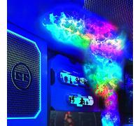 Lumières Moelleuses LED pour Chambre, Décor de Nuages de Plafond, Lumières d'Atmosphère de Nuage d'Éclair de Coton,2m²