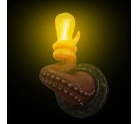 Lumières murales de la chambre - lampe murale des tentacules artistique | Sculpture résine créative avec un éclairage intégré pour le porche ou une allée du jardin, décoration Halloween robuste apport