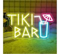 Lumières néon Néon signe Enseignes Au TIKI Bar Pour Décoration Murale The Intensité Variable Pour Film Home Club(23cmx40cm)