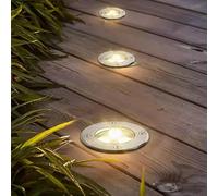 Lumières paysagistes extérieures - LED Buried Lights, AC 24V à Basse Tension Rond Ultra-Thin Garden Ground Lights, IP67 IP67 Spot LEP LED Optical Lens, lampadaire de terrasse de Patio de Parc