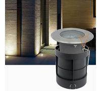 Lumières paysagistes extérieures - LED souterraine légère, Lampe souterraine à Angle réglable encastré, IP65 extérieur imperméable polarisé Souterrain projecteur, Installation Facile (Rouge, 6W)