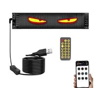 Lumières pour écran de fenêtre de camion - Lumières de voiture LED intelligentes, lumières dynamiques œil du diable | Yeux flexibles de LED d'écran de fenêtre de voiture, lumière imperméable d'yeux de