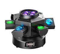 Lumières principales mobiles de DJ de 120W LED, lumière de scène de RGBW, lumières de partie d'intérieur de 6 bras avec à distance pour la partie de barre de Disco de représentation d'étape