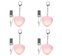 Lumières sac à main légères | 4 Pièces Sac Fourre-Tout Amour Portefeuille Lumière à Détection Tactile | Lumières sacs à main pour sacs à mains intérieur | Porte-clés lampe poche à lueur automatique