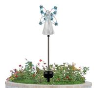 Lumières solaires d'ange,Pray Solar Angel Lights Jardin d'extérieur étanche avec 7 LED | Lumières solaires extérieures de Jardin de fées, décorations de Tombe pour Le cimetière