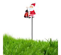 Lumières Solaires De Bouilloire D'Noëls, Lumière Solaire Du PèreNoël, Lampe LED Sur Piquet De Décoration De Jardin, Lumières D'Noëls Sur Piquet De Sol Étanches, Décor Extérieure Pour Cour, Allée