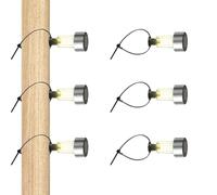 Lumières Solaires De Clôture Extérieure - 6 Pièces À Égalité Sur La Lumière Solaire | Lumière De Clôture De Solars 270g Avec LED À Cravate, LED Coloré À L'épreuve Des Intempéries Avec Lampe À Cravate
