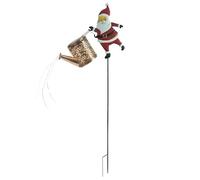 Lumières solaires de jardin | En métal imperméable à l'eau Santa Claus Can Cantern | Lumière décorative LED vintage pour jardin Pathway Balcony | Décoration solaire extérieure pour jardin Patio