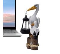 Lumières Solaires de Jardin - Figurine Décorative pour Extérieur | Sculpture de Pelouse Lumineuse en Forme d'Oiseau pour Terrasse Cour Arrière