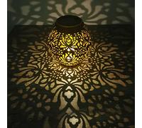 Lumières solaires de jardin multicolores changeantes LED lumière de piquet de fleurs décoratives paysage pelouse cour lumières extérieures la longueur est d'environ 145*145*155mm/6 *6*6 pouces