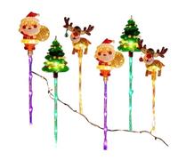 Lumières Solaires De Noël pour Allée,Décoration d'Extérieur pour Jardin,Lumières sur Piquet Étanches pour Pelouse - pour Allée Terrasse Balcon Jardin Fête Halloween Noël