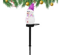 Lumières solaires de Noël pour chemins, bonhomme de neige, piquet de lumière solaire pour bonhomme de neige, lumières solaires imperméables pour extérieur, décorations solaires de Noël, énergie
