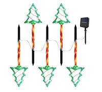 Lumières solaires de Noël pour chemins, décorations extérieures - Arbres de Noël d'extérieur pour patio | Lumières solaires de pieu de Noël | Lumières de pieu pour passerelle, patio, pelouse, porc