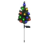 Lumières solaires de Noël pour chemins : piquets décoratifs imperméables, lampes de jardin d'extérieur pour arbres de Noël à économie d'énergie | Éclairage de patio pour entrée,