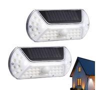 Lumières Solaires Extérieures Pour Jardin | Lumière Solaire Auto-Illuminée - Lampe Étanche 2 Paire Économie D'Énergie Pour Patio Arrière-Cour Allée Jardin Entrée