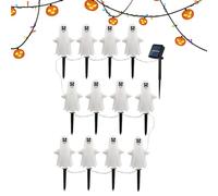 Lumières Solaires Halloween Extérieur,Fantômes Lumineux Solaires Extérieurs - Lanternes Décoratives Étanches Économiques pour Jardin Clôture Parc Décoration Fête