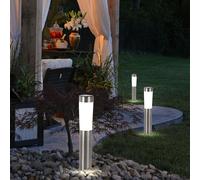 Lumières Solaires Lampe Extérieure Lampes LED Lampes de Jardin Inox Pointe 3x
