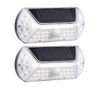 Lumières Solaires | Lampe Solaire à Détection de Présence Humaine | Lampe Étanche 2 Paire Économie D'Énergie Pour Patio Arrière-Cour Allée Jardin Entrée