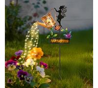 Lumières solaires Lumière de jardin extérieure, Cadeaux de jardinage, Lanterne d'arrosage solaire pour jardin, Patio, Cour, Décoration de plante de lanterne de chemin (Xiannv)