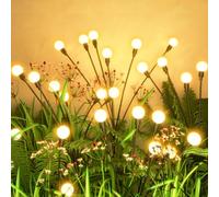 Lumières solaires pour extérieur 2 pack, nouvelles lumières de jardin solaires améliorées, lumières solaires extérieures étanches pour décoration de jardin, lumières solaires extérieures pour