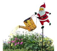 Lumières Solaires Santa Arrosoir Pelouse - Décorations Solaires Vintage Imperméables pour Maison | Lumière Décorative de Noël pour Jardin et Pelouse | pour Fête Église Bureaux Maison