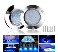 Lumières sous-marines à 90 LED pour bateau, en acier inoxydable, étanchéité IP68, montage en surface, pour la navigation intérieure arrière, pont de courtoisie, pêche de nuit/navires de croisière