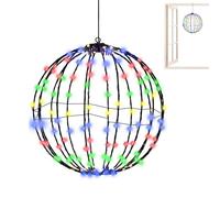 Lumières Sphère LED - Guirlande Lumineuse Sphère Noël Extérieur - Décoration Festive Globe pour Nuit Fête Intérieur Extérieur Arbre Mariage Patio