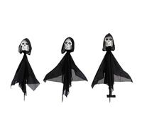 Lumières squelettes d'Halloween, piquets de jardin - Décoration de jardin étanche - Décoration de cour - Lumières de crâne - Décoration d'Halloween