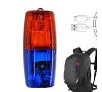 Lumières stroboscopiques d'avertissement - 1 balise LED à chargement USB, lampe de sécurité étanche pour la course de nuit, signal clignotant très visible pour la marche, le jogging, le cyclisme, la