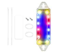 Lumières Stroboscopiques LED - Feu d'Avertissement à Éclats | Lumière de Sécurité Solaire Clignotante Étanche pour Véhicule Vélo Voiture Chargement Avertissement de Conduite