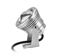 Lumières Submersibles LED, 12V 10W RVB LED Lampe de Projecteur d'Aquarium imperméable IP65 avec Télécommande pour Paysage, Piscine, Étang Piscina, Aquarium, etc.(argent)