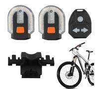 Lumières Vélo - 18x4x13cm Feu Arrière Vélo | Feux LED avec Charge USB, Clignotants Gauche et Droit, Klaxon Intégré | Sécurité Cyclisme Nuit, Équipement Véloo Extérieur