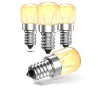 LumiGo Ampoule de Four E14 16W, Ampoule Four E14 T22 300 Degres Lampes de Four Dimmable Blanc Chaud 2700K AC 220V-240V pour Four Micro-ondes Lampe à Sel Réfrigérateur Hotte de Cuisine, Lot de 4