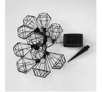 LUMIJARDIN Guirlande solaire cage diamant d'extérieur mily avec 10 ampoules LED