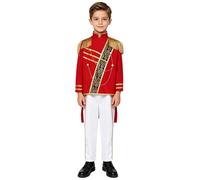 LumiJour Garçon Déguisement Cosplay Pour Garçons Manteau De Chef D'Orchestre De Musique Militaire Tenue Cosplay Pour Garçons Fête Jeu De Rôle 4-14ans Rouge 4-6 ans